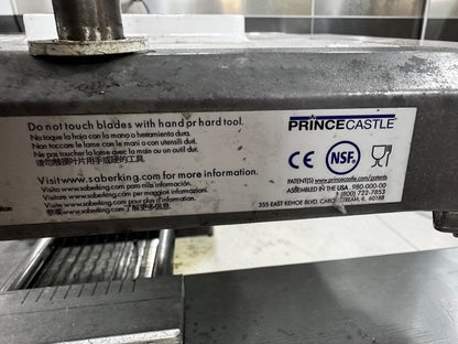 Optimal Condition – Prince Castle 980-000-00 Saber King – Manual Fruit & Vegetable Food Slicer – NSF Certified – Fully Tested & Ready for Commercial Use!