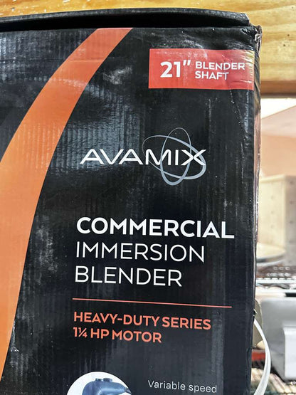 Immaculate Condition – AvaMix IBHD21 – 21" Heavy-Duty Variable Speed Immersion Blender – 1 1/4 HP – Brand New – Fully Tested & Operational!