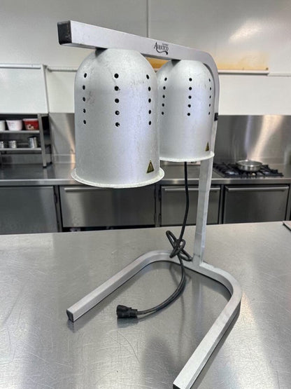 Exceptional Condition – Avantco Dual Heat Lamp Food Warmer Station – Commercial Countertop – 120V – Fully Tested & Operational!