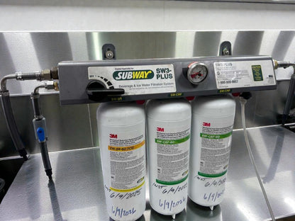 Flawless Condition – 3M SW3-PLUS Beverage & Ice Water Filtration System – Commercial Triple Cartridge – Fully Tested & Operational!