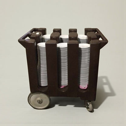 Like-New Condition – Commercial Mobile Dish & Plate Dispensing Cart – Heavy-Duty – Ready for Service!