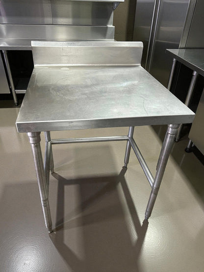 Excellent Find – Eagle Group T3030GTE-BS – 30" x 30" Stainless Steel Commercial Work Table with 4½" Backsplash – Fully Tested & Ready for Use!
