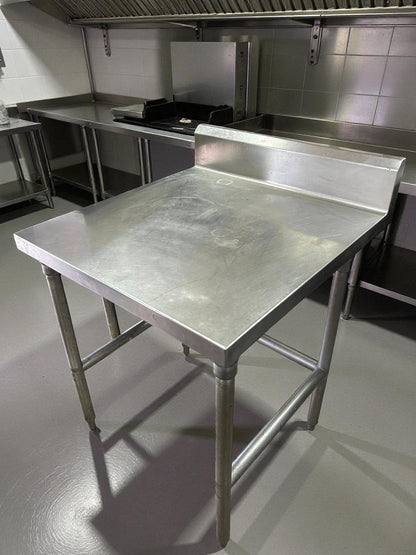 Excellent Find – Eagle Group T3030GTE-BS – 30" x 30" Stainless Steel Commercial Work Table with 4½" Backsplash – Fully Tested & Ready for Use!