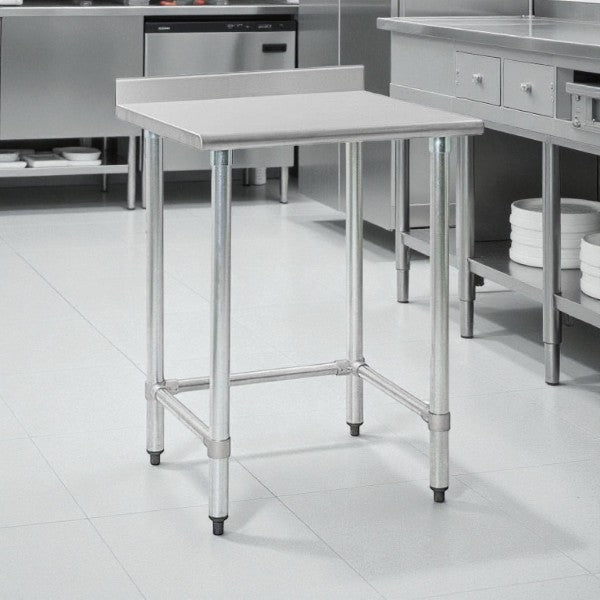 Excellent Find – Eagle Group T3030GTE-BS – 30" x 30" Stainless Steel Commercial Work Table with 4½" Backsplash – Fully Tested & Ready for Use!