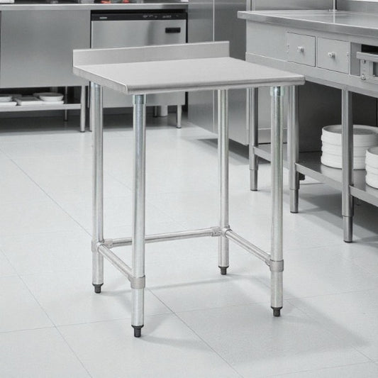 Excellent Find – Eagle Group T3030GTE-BS – 30" x 30" Stainless Steel Commercial Work Table with 4½" Backsplash – Fully Tested & Ready for Use!