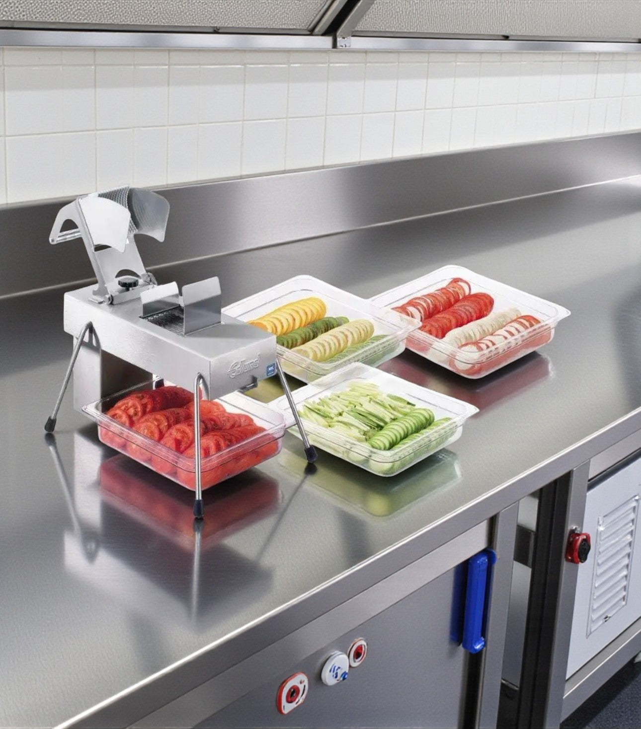 Dependable Condition – Edlund Series 350 – Commercial Electric Produce / Tomato Slicer – Stainless Steel & Aluminum Construction – 115V – NSF Listed – Fully Tested & Operational!