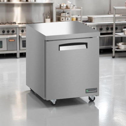 Pristine Condition – Economy EUR27A – 27" One-Section Undercounter Refrigerator – Stainless Steel – R290 – 115V – Fully Tested & Operational!