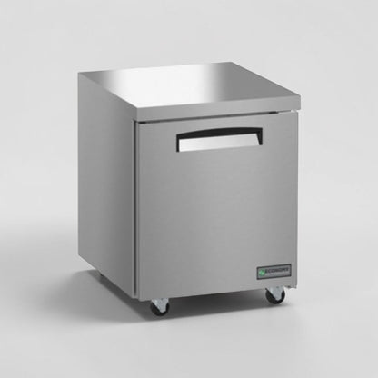 Pristine Condition – Economy EUR27A – 27" One-Section Undercounter Refrigerator – Stainless Steel – R290 – 115V – Fully Tested & Operational!