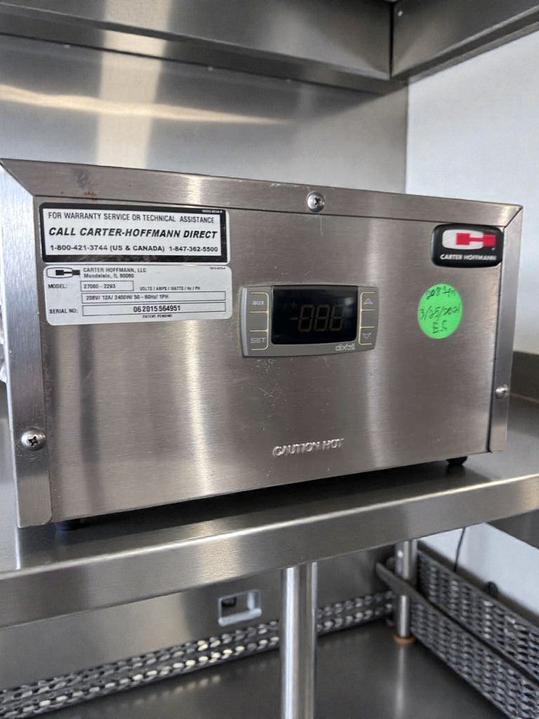 Excellent Condition – Carter-Hoffmann Commercial Heated Holding Cabinet – Stainless Steel – UL & NSF Listed – Fully Tested & Operational!
