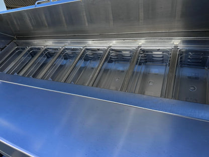 Superior Condition – Avantco SS-PT-60-HC – 60" Two-Door Refrigerated Sandwich / Salad Prep Table – 15 Cu. Ft. – 115V – Fully Tested & Operational!