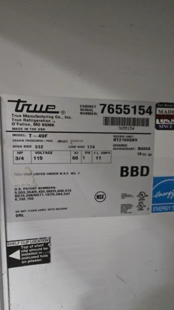Flawless Condition – True T-49F – Commercial Two-Door Reach-In Freezer – 49 Cu. Ft. – Stainless Steel – Bottom-Mount Compressor – 115V – Fully Tested & Operational!