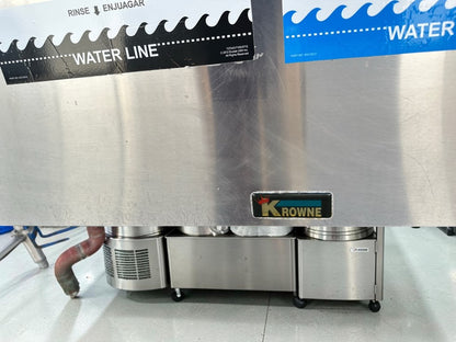 Outstanding Condition – Krowne KR24-64C – Royal Series 72" Four-Compartment Underbar Sink – Dual Drainboards – Stainless Steel – NSF Certified – Ready for Commercial Use!