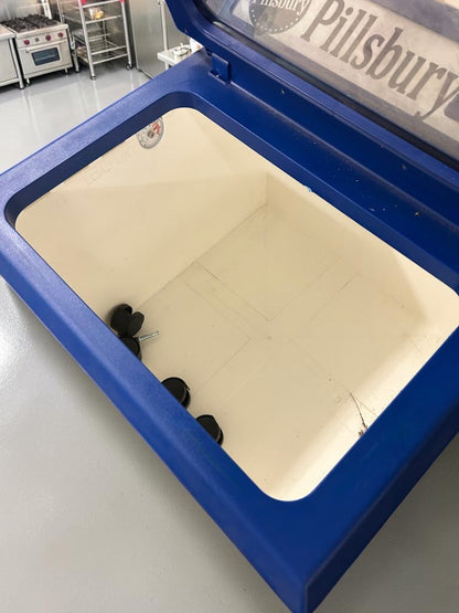 Superb Condition – Pillsbury Mobile Refrigerated Merchandiser – Glass-Top Display Freezer – 22 1/2" x 22 1/2" x 32" – Fully Tested & Operational!