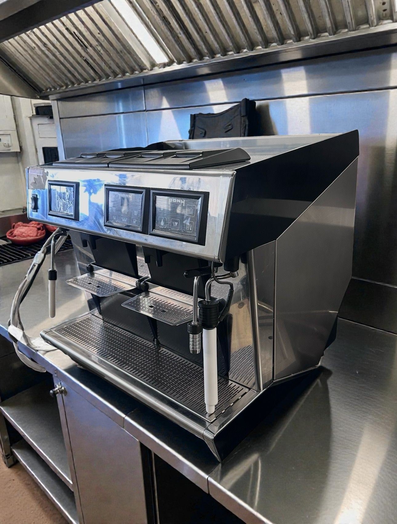 Prime Condition – Grindmaster 1011-008 Pony Series – Four Pod Automatic Espresso Machine – 2 Group – 230V – ETL Listed – Fully Tested & Operational!
