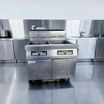 Top-Tier Condition – Frymaster SCFHD260G – Commercial Gas Floor Fryer – (2) 80 lb Vats – 250,000 BTU – Natural Gas – Fully Tested & Operational!