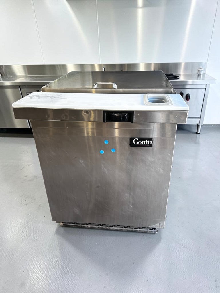 Superb Condition – Continental SW27N12M – 27" Mighty Top Refrigerated Sandwich & Salad Prep Table – 12 Pan Capacity – 115V – Fully Tested & Operational!