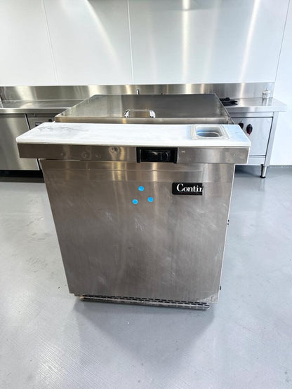 Superb Condition – Continental SW27N12M – 27" Mighty Top Refrigerated Sandwich & Salad Prep Table – 12 Pan Capacity – 115V – Fully Tested & Operational!
