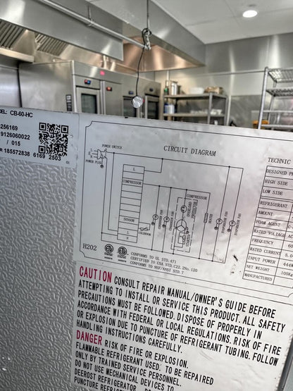 Optimal Condition – Cooler Depot CB60 – 60" Commercial Two-Drawer Refrigerated Chef Base – Heavy-Duty Stainless Steel Top – 115V – NSF-Compliant Design – Fully Tested & Operational!