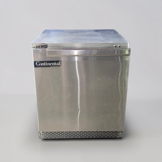 Superb Condition – Continental D27N-U – 27" Stainless Steel Undercounter Refrigerator – 7.4 Cu. Ft. – ENERGY STAR – 115V – NSF & ETL Listed – Fully Tested & Operational!