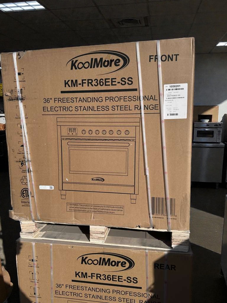 Brand New –  Scratch & Dent - KoolMore 36" Professional Electric Range