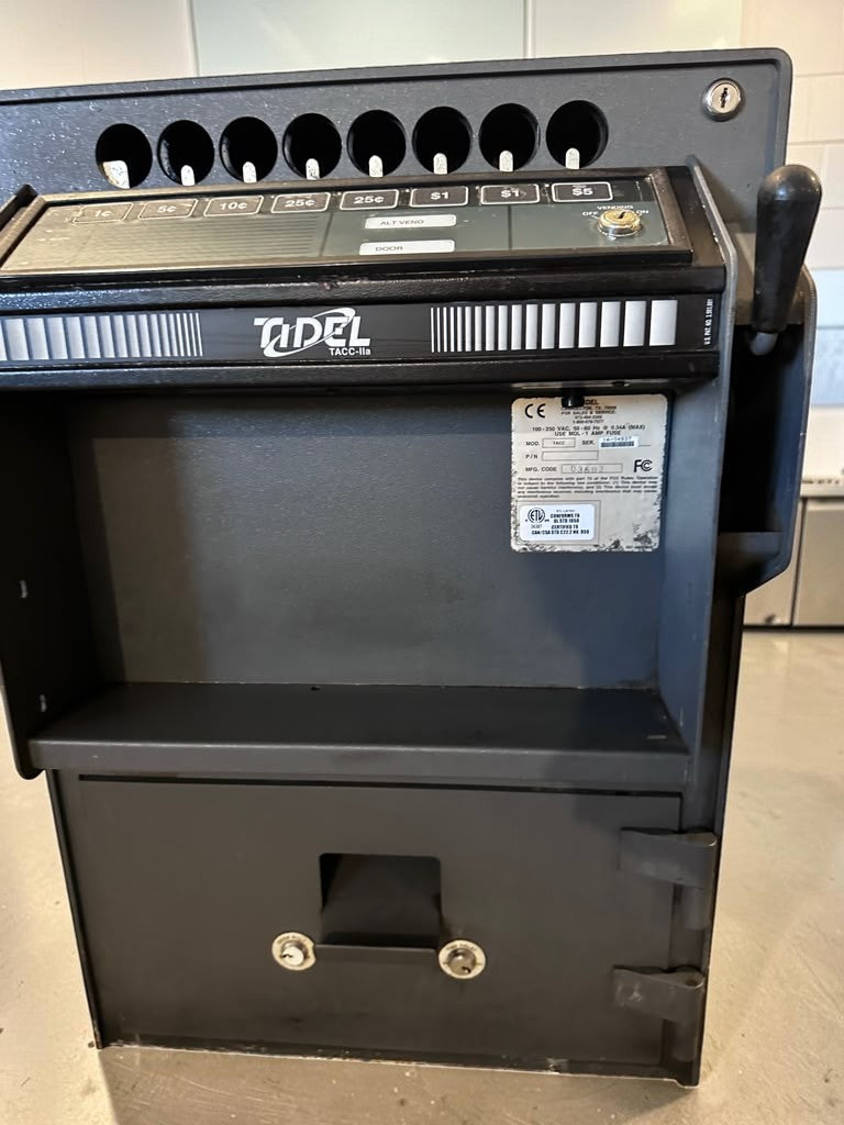 Prime Condition – Tidel / Fidel TACC IIA – 88-Tube Timed-Access Cash Controller & Dual-Drop Security Safe – 100–250V – Fully Tested & Operational!