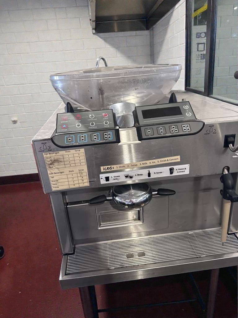 Excellent Condition – Starbucks Mastrena Commercial Espresso Machine – Dual Hopper – Fully Tested & Operational