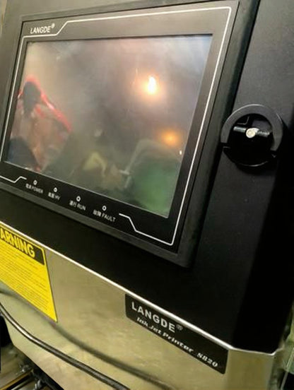 Premium Condition – LANGDE Automatic Industrial Inkjet Printer – Batch & Date Coding System – Fully Tested & Operational!  (Part 7 of 9 – Complete Sauce / Liquid Production Line Available)