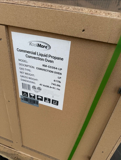 Brand New – Pristine Condition – KoolMore KM-CCO54-LP Commercial Convection Oven – Liquid Propane – Double Deck – Never Used!