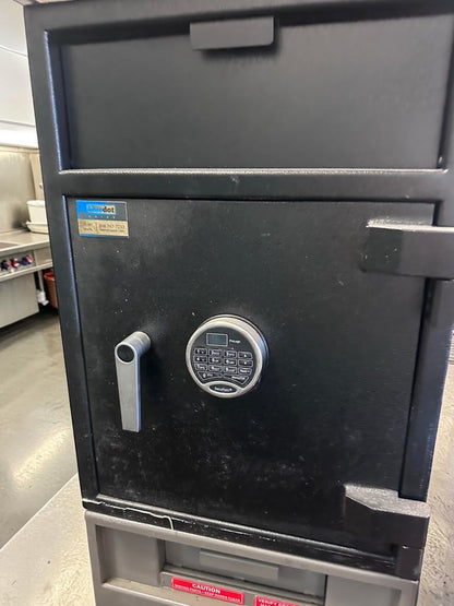 Prime Condition – Blue Dot Safes Commercial Depository Drop Safe – SecuRam ProLogic Digital Lock – Heavy-Duty Cash Drop Safe - Fully Tested & Operational!