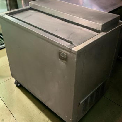 Prime Condition – Sani King Commercial Deep Well Cooler – Top-Loading Sliding Lids – Stainless Steel – Mobile Casters – 120V – Fully Tested & Operational!