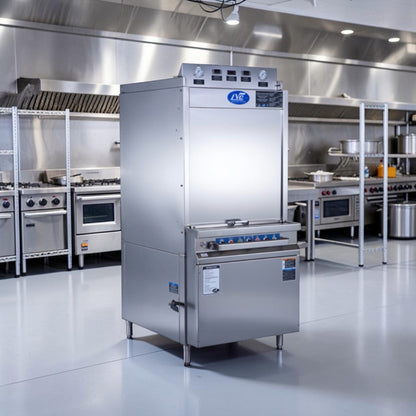 Outstanding Condition – LVO FL14F – 14-Pan Front-Load Commercial Pot, Pan, Bowl & Utensil Washer – 460V 3-Phase – Fully Tested & Operational!