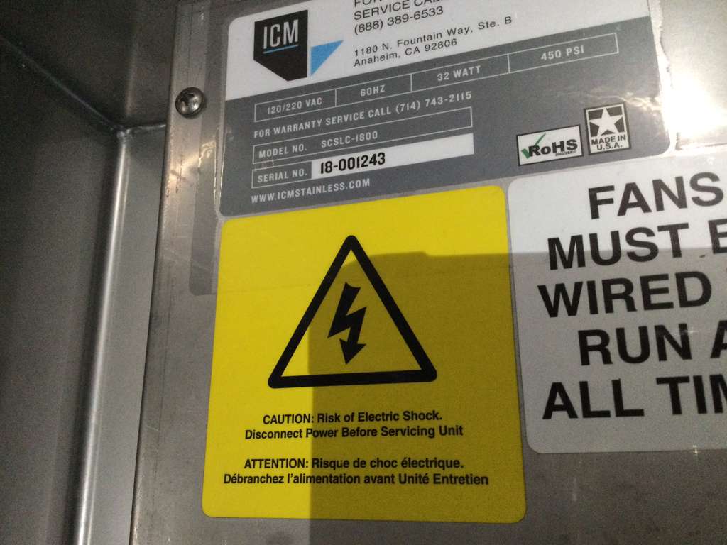 Immaculate Condition – ICM Stainless SCSLC-1800 – Commercial Refrigerated Undercounter Unit – 120/220V – Fully Tested & Working!