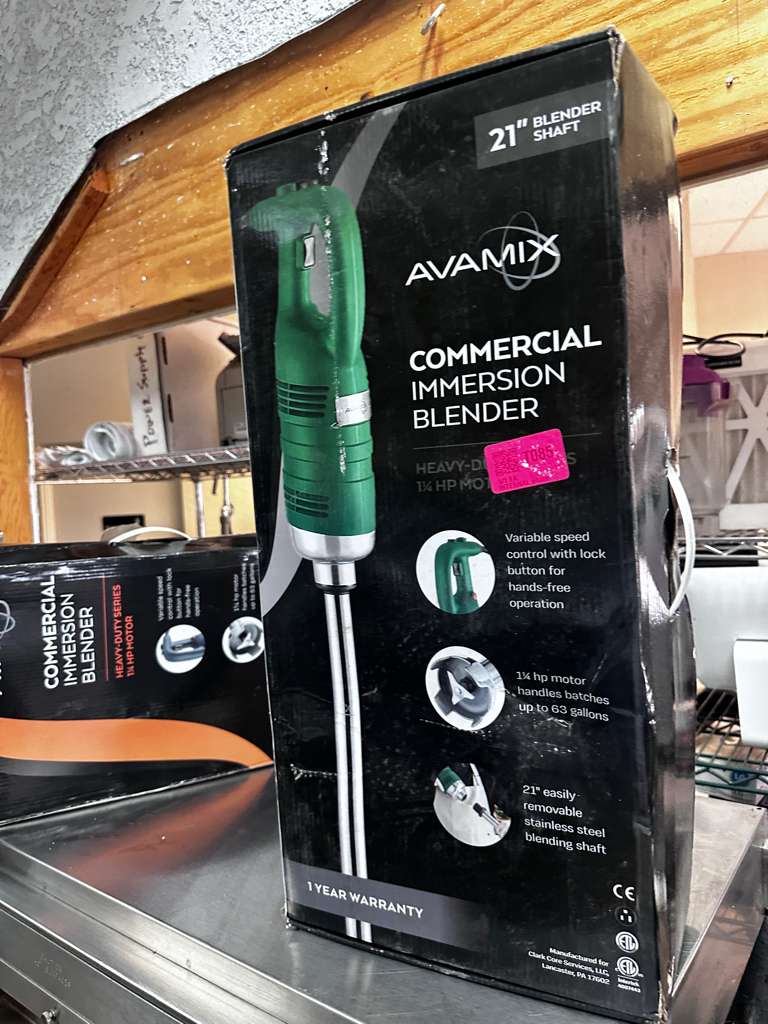 New Condition – AvaMix IBHD21 – 21" Heavy-Duty Variable Speed Immersion Blender – 1 1/4 HP – Fully Tested & Operational!