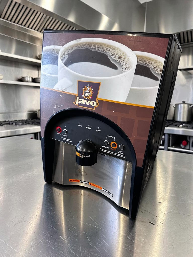 High-Grade Condition – BUNN LCC-2 LP Javo – Low-Profile Two-Product Liquid Coffee Dispenser – Chilled Cabinet – Hot Water Dispensing – 120V – Fully Tested & Operational!
