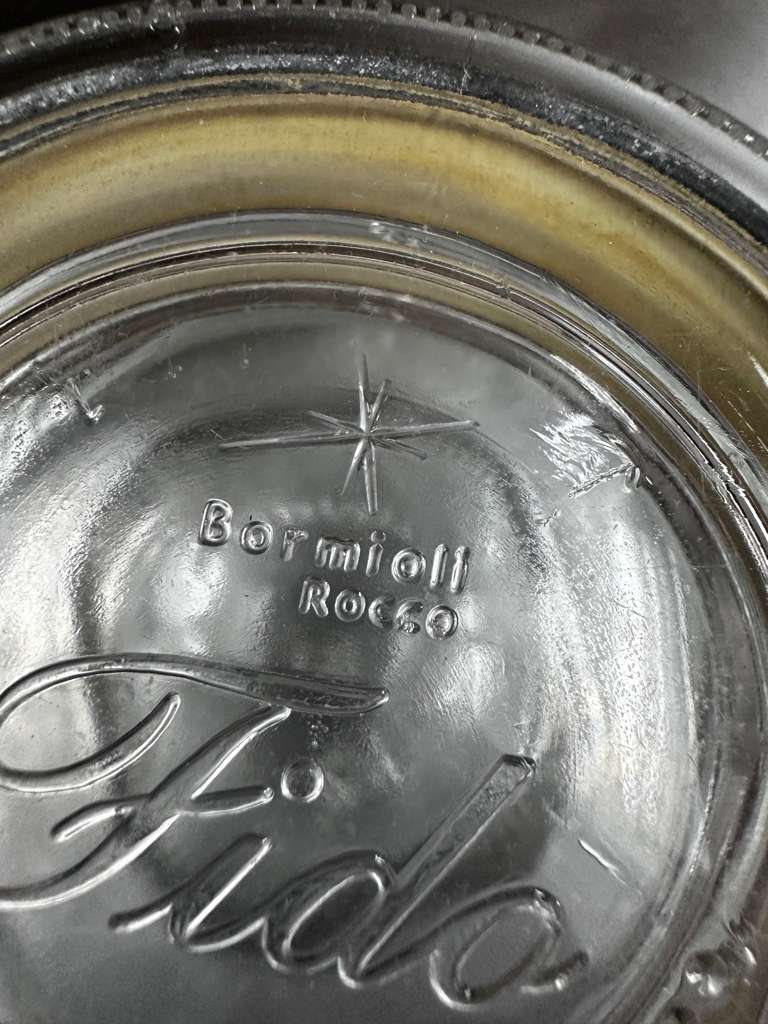 Pristine Condition – Bormioli Rocco Fido 1/2 Liter Glass Jar Set – Airtight Clamp Lid – Made in Italy – One Box – Ready for Use!