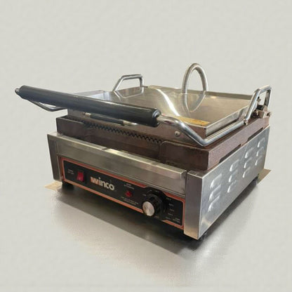 Immaculate Condition – Winco Commercial Countertop Single Panini Grill – 120V – Fully Tested & Working!