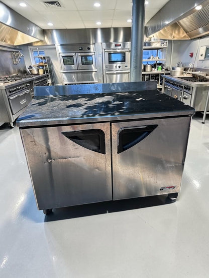 Well-Maintained Condition – Turbo Air TWR-48SD-N – Super Deluxe 48" Two-Door Worktop Refrigerator – 12 Cu. Ft. – 115V – ETL / NSF Certified – Fully Tested & Operational!