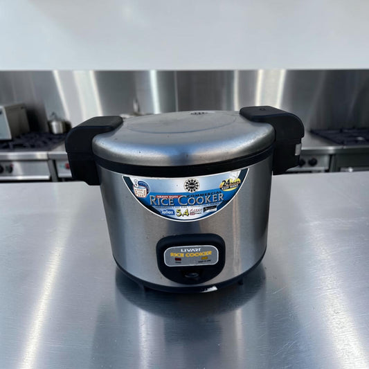High-Grade Condition – Livart L-350 – Commercial 28-Cup Rice Cooker & Warmer – 5.4-Liter Capacity – 1,550W – 120V – Stainless Steel – Fully Tested & Operational!