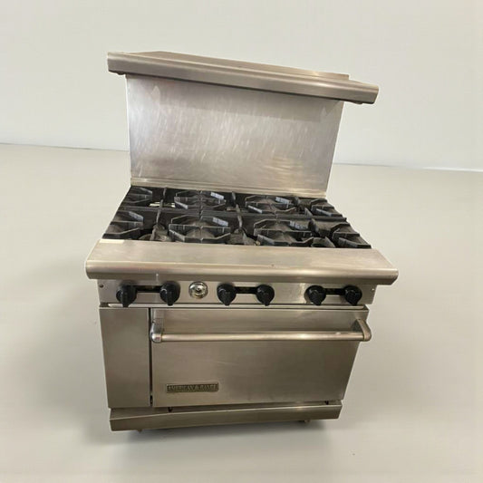 Excellent Condition – American Range Commercial 6-Burner Gas Range w/ Oven – Fully Tested & Working!