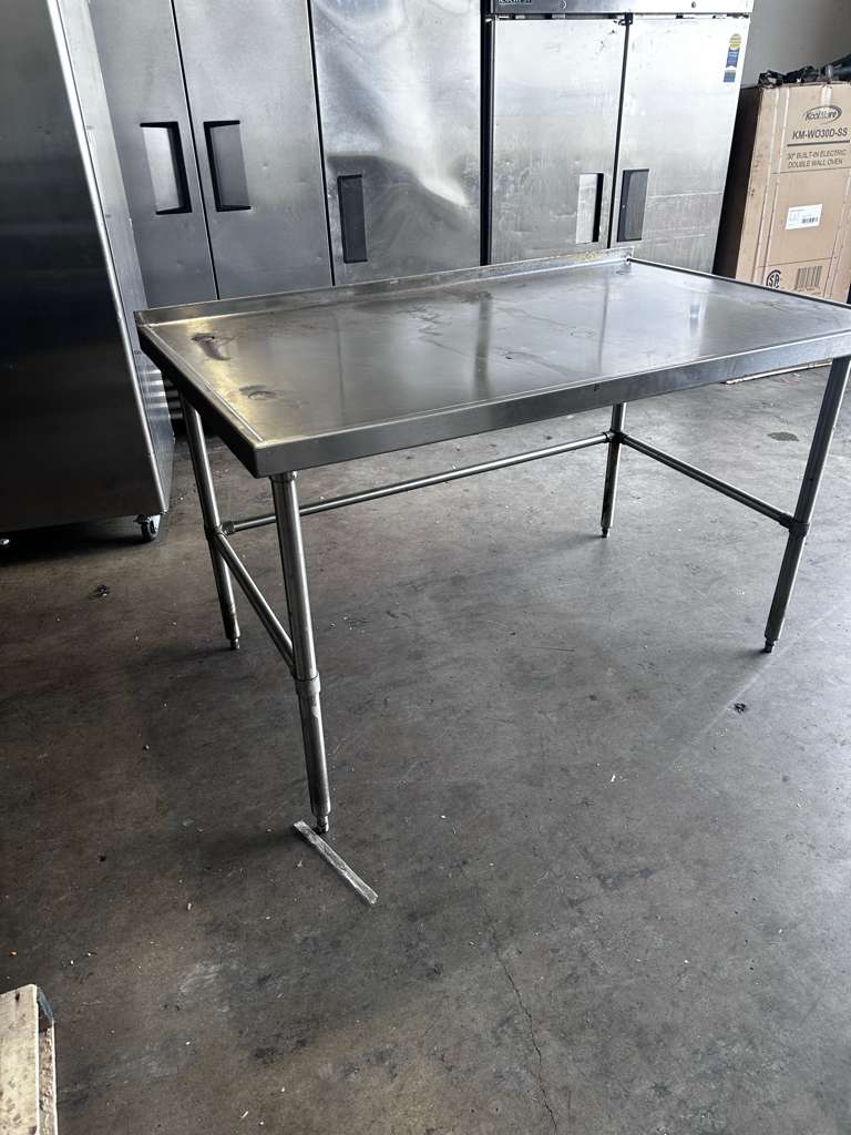 Remarkable Condition – Stainless Steel Commercial Work Table – Approx. 60" x 36" – Open Base Prep Table – Fully Inspected & Ready for Use!
