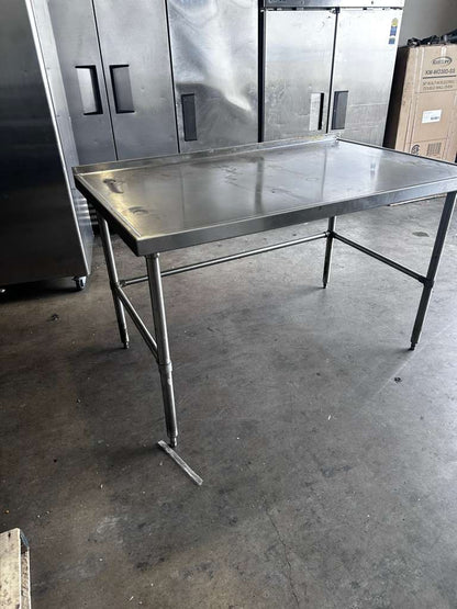Remarkable Condition – Stainless Steel Commercial Work Table – Approx. 60" x 36" – Open Base Prep Table – Fully Inspected & Ready for Use!