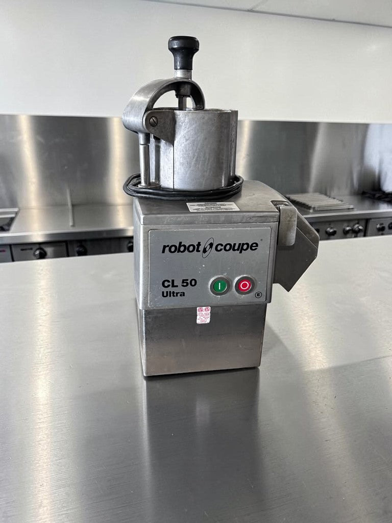 Immaculate Condition – Robot Coupe CL50E Ultra – Continuous Feed Commercial Food Processor – 2 Discs Included – 1 1/2 HP – 120V – ETL Listed – Fully Tested & Operational!