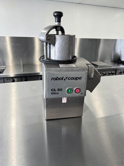 Immaculate Condition – Robot Coupe CL50E Ultra – Continuous Feed Commercial Food Processor – 2 Discs Included – 1 1/2 HP – 120V – ETL Listed – Fully Tested & Operational!
