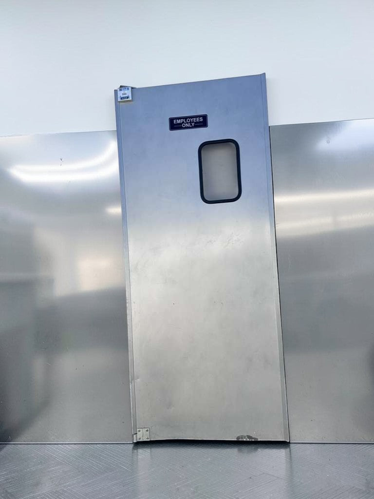 Prime Condition – GSW Commercial Aluminum Swing Door – Restaurant / Kitchen Pass-Through – 36” x 80” – Heavy-Duty – Fully Inspected & Ready for Installation!