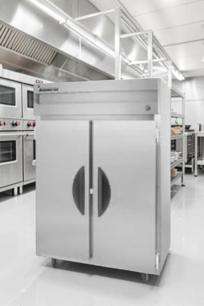 Prime Condition – Victory VR-2 V-Series – 2 Door Commercial Reach-In Refrigerator – Stainless Steel – Fully Tested & Operational!