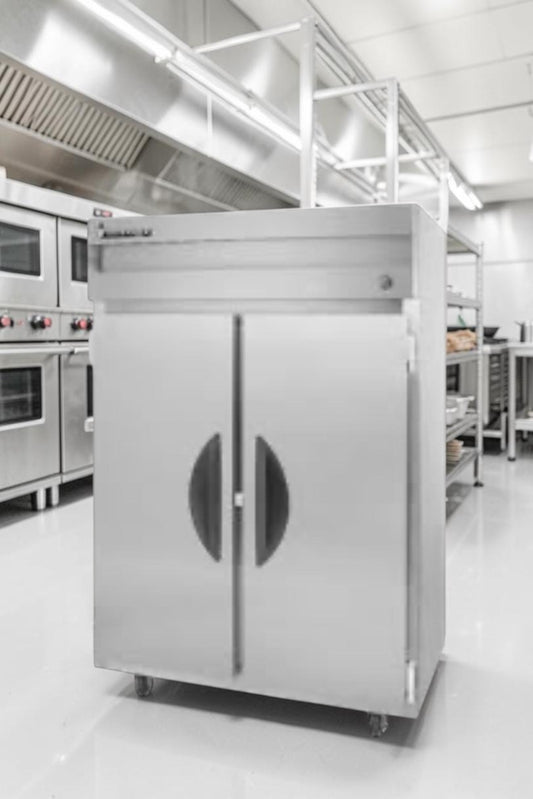 Prime Condition – Victory VR-2 V-Series – 2 Door Commercial Reach-In Refrigerator – Stainless Steel – Fully Tested & Operational!