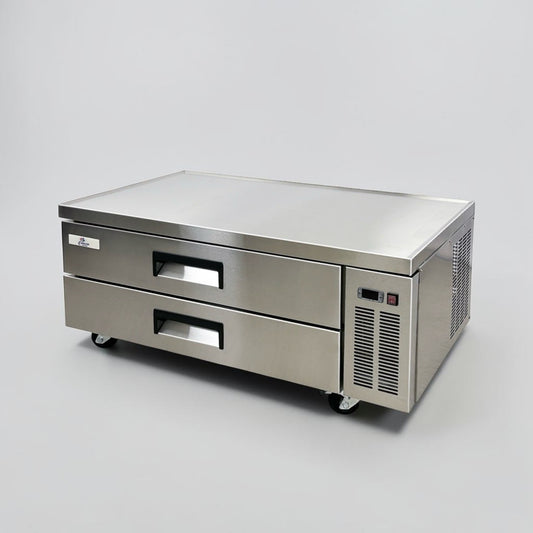 Optimal Condition – Cooler Depot CB60 – 60" Commercial Two-Drawer Refrigerated Chef Base – Heavy-Duty Stainless Steel Top – 115V – NSF-Compliant Design – Fully Tested & Operational!
