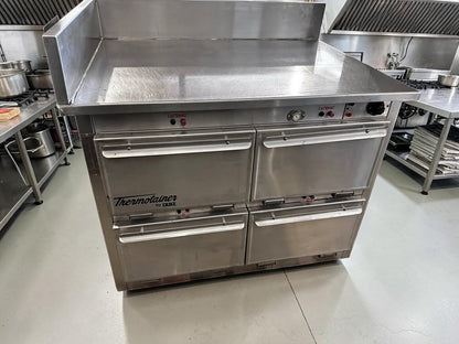 Elite Condition – Duke 1304 Thermotainer – Four-Compartment Hot Food Storage Unit – Stainless Steel Worktop – 208V, Three Phase – UL & NSF Listed – Fully Tested & Operational!