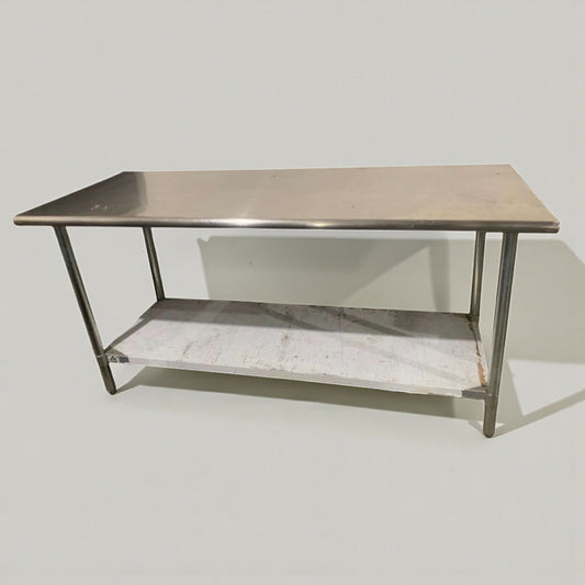 Outstanding Condition – Stainless Steel Commercial Prep Table with Undershelf – Heavy-Duty