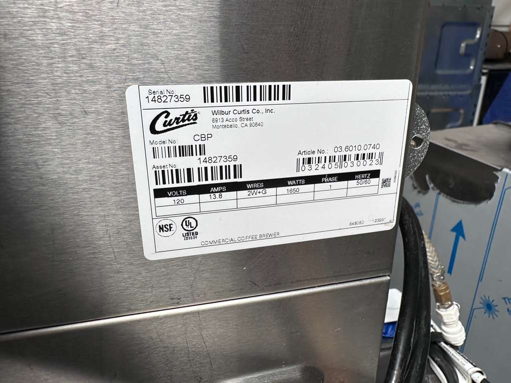 Superior Condition – Curtis CBP Low Profile Combo Coffee & Tea Brewer – Commercial Dual Beverage System – 120V – Fully Tested & Operational!